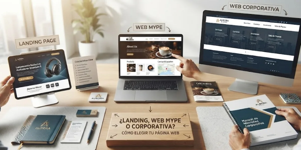 ¿Landing, Web Mype o Corporativa? Cómo elegir tu web